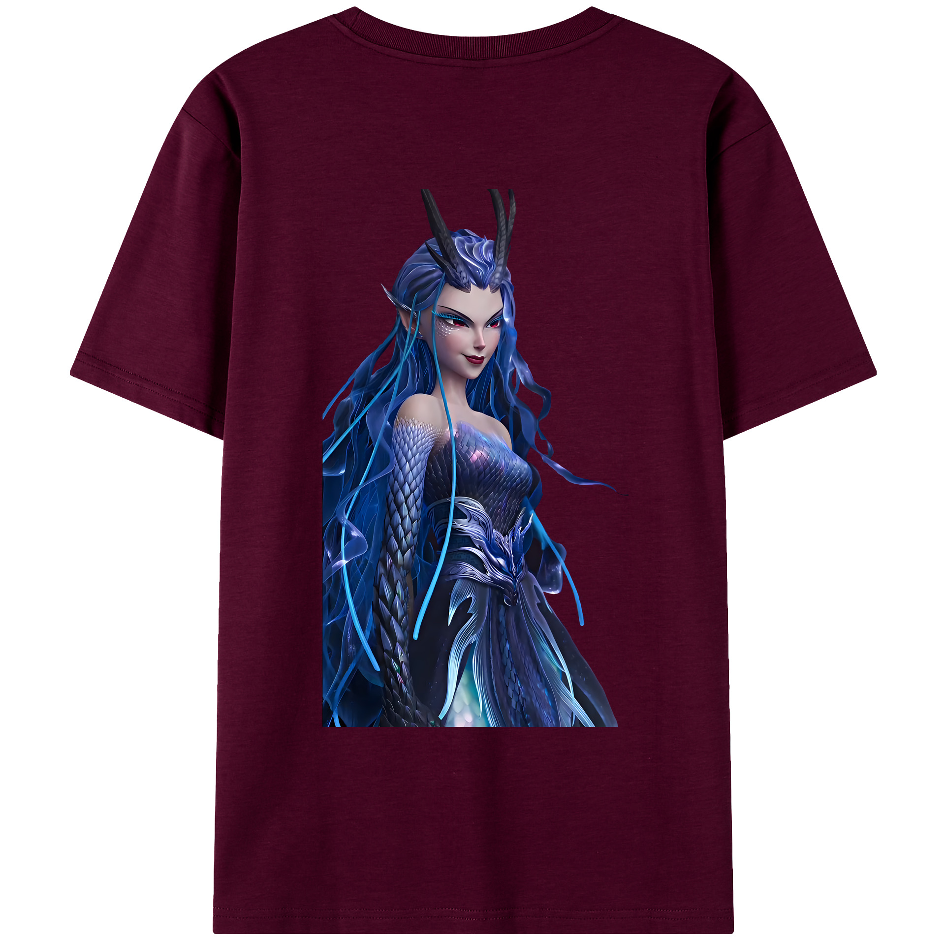 （画像用） Ne Zha 2 ナタ 魔童の大暴れ レディース半袖Tシャツ(バックプリント)
